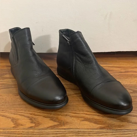 Baldinini Fur Line Extralight Leather Boot Black Men’s EU 42 US 9.5 - Picture 2 of 13